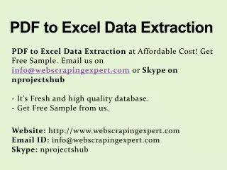 pdf to excel data extraction