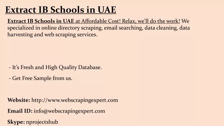 extract ib schools in uae