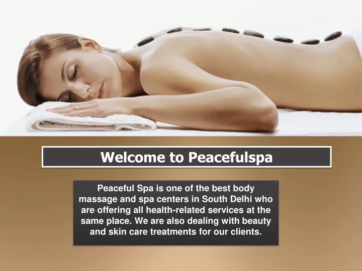 welcome to peacefulspa