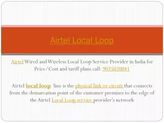 airtel local loop