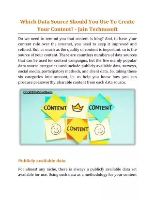 which data source should you use to create your