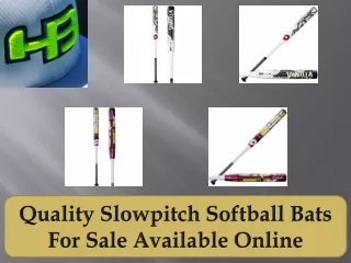 Quality Slowpitch Softball Bats For Sale Available Online