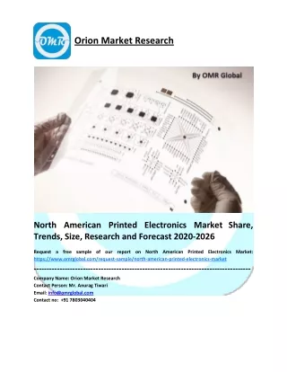 North American Printed Electronics Market Size, Share, Trends & Forecast 2020-2026