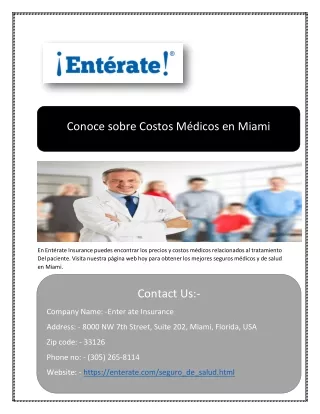 conoce sobre costos m dicos en miami