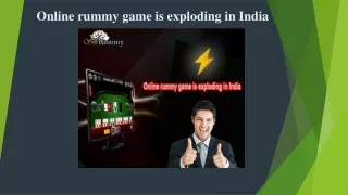 Online rummy game is exploding in India