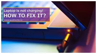 Laptop is not charging! HOW TO FIX IT?