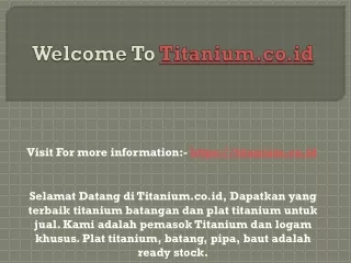 welcome to titanium co id
