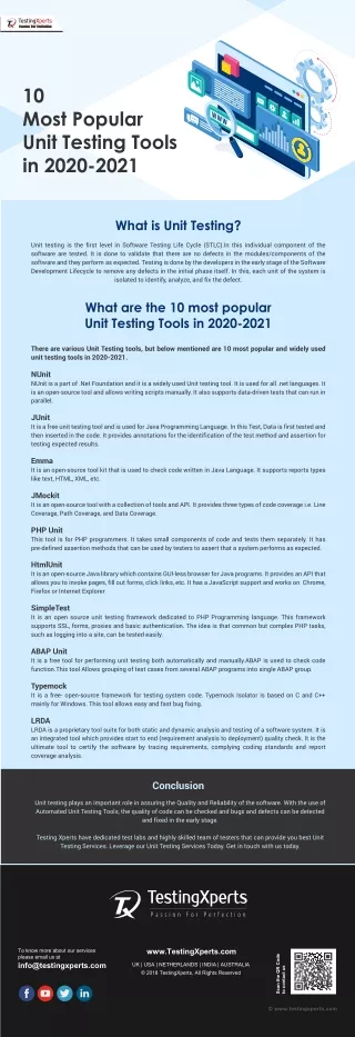 10 most popular unit testing tools in 2020 2021
