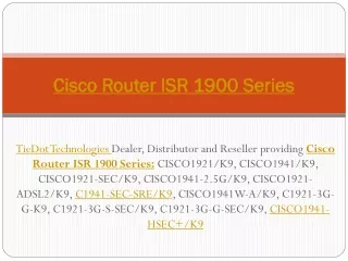 cisco router isr 1900 series
