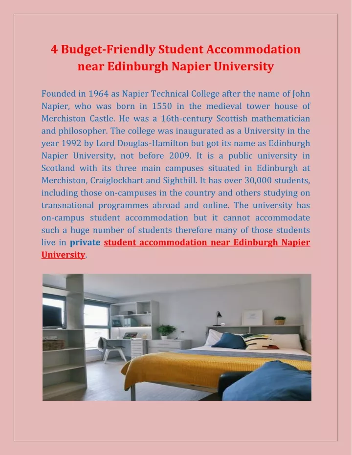 4 budget friendly student accommodation near