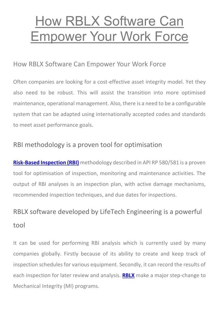 how rblx software can empower your work force