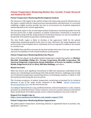 patient temperature monitoring market size growth