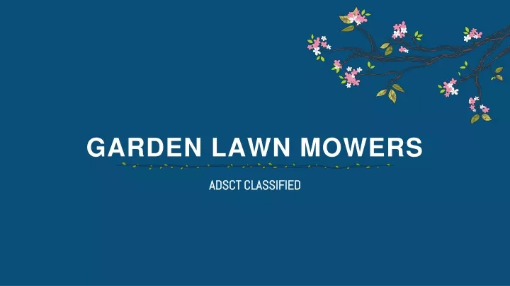 garden lawn mowers
