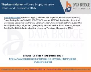 thyristors market future scope industry trends