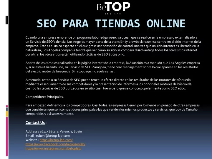 seo para tiendas online