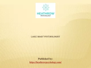 Lake Mary Psychologist