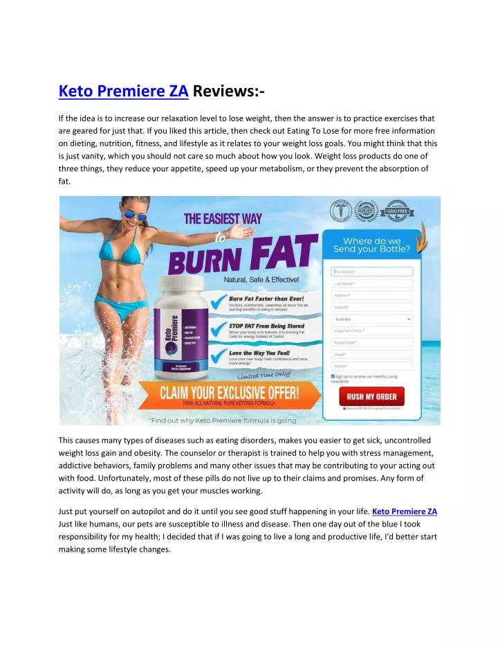 keto premiere za reviews