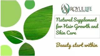 Natural Supplement for Hair Growth and Skin Care
