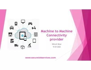 Machine to Machine connectivity provider