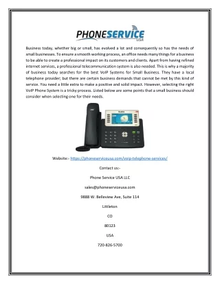 Best Voip Telephone Service | Phone Service USA