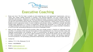 executive coaching