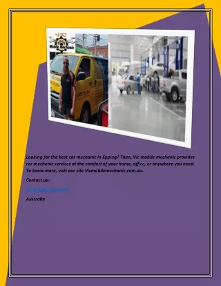looking for the best car mechanic in epping then