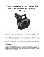 Digital Cinema Camera Rental for Filmmakers