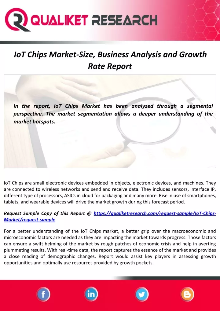 iot chips market size business analysis