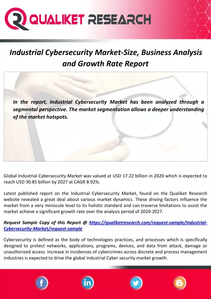 industrial cybersecurity market size business
