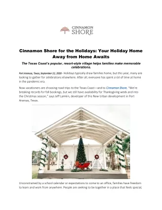 cinnamon shore for the holidays your holiday home