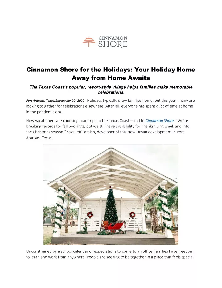 cinnamon shore for the holidays your holiday home