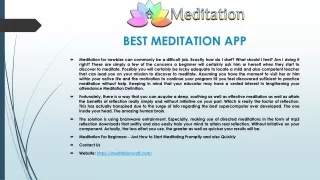 best meditation app