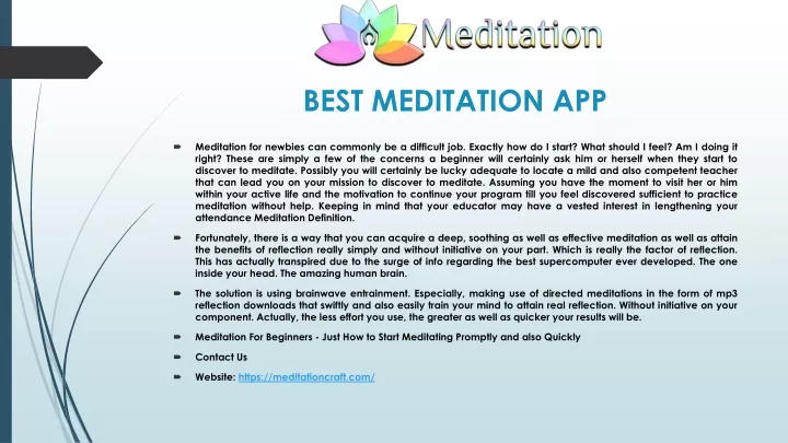 best meditation app
