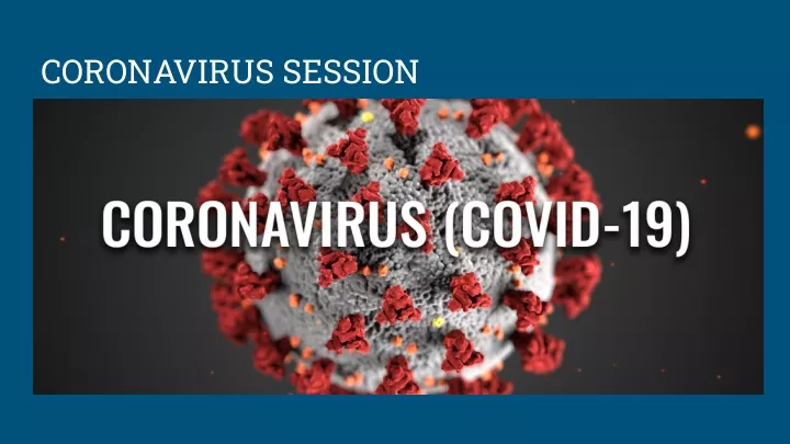 coronavirus session