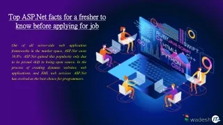 top asp net facts for a fresher to know before