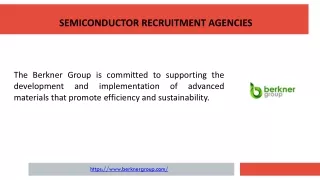 Semiconductor Recruitment Agencies