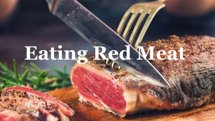 eating red meat