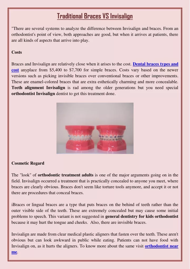 traditional braces vs invisalign