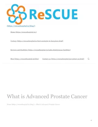 What is Advanced Prostate Cancer