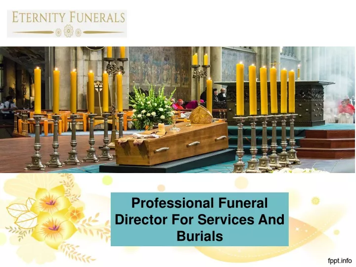 professional funeral director for services