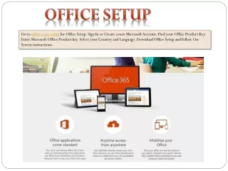 Activate Office Setup with Product Key - www.office.com/setup