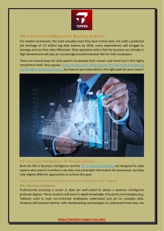 ms in business intelligence vs business analytics