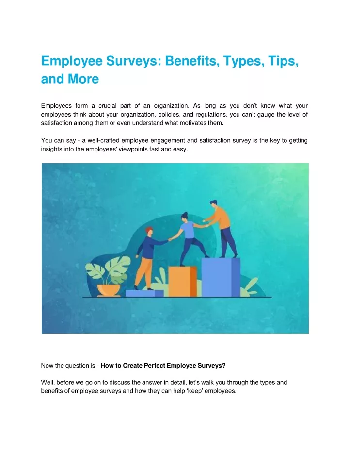 employee surveys benefits types tips and more