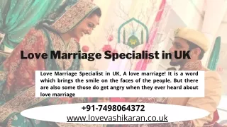 Love Marriage Specialist in UK -  91-7498064372 - UK