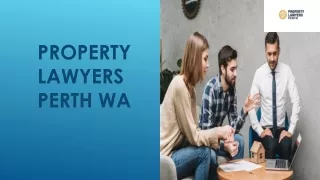 Get best legal advice from Property lawyers Perth