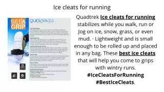 ice cleats for running