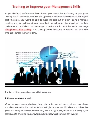 training to improve your management skills
