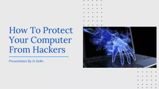 how to protect your computer from hackers