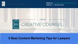 5 Best Content Marketing Tips for Lawyers