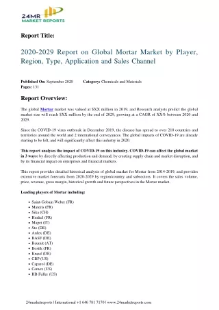 report title